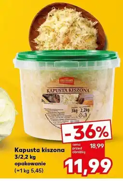 Kaufland Kapusta kiszona Kaufland oferta
