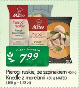 Cezar Delikatesy Pierogi ruskie, ze szpinakiem / Makaron krajaneczka Mateo oferta