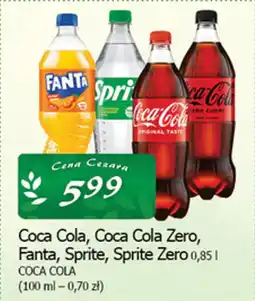 Cezar Delikatesy Coca cola, coca cola zero, fanta, sprite, sprite zero coca cola oferta