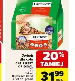 Carrefour Cat's Best Żwirek Original oferta