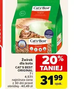 Carrefour Zwirek dla kota Cat's Best Original oferta