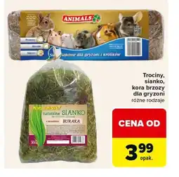 Carrefour Trociny, sianko, kora brzozy dla gryzoni oferta