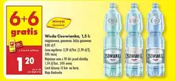 Biedronka WODA CISOWIANKA 1,5 L oferta