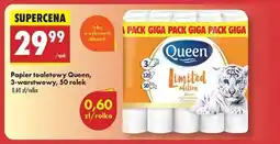 Biedronka Papier toaletowy Queen, 3-warstwowy, 50 rolek oferta