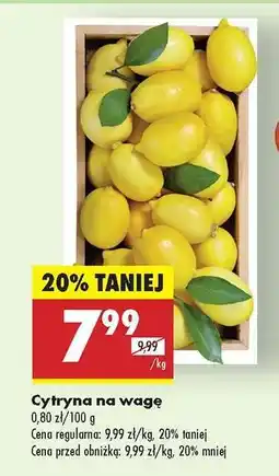 Biedronka Cytryna na wage oferta