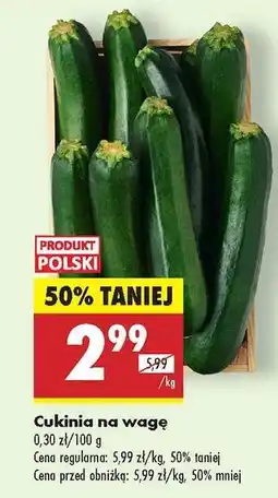 Biedronka Cukinia na wage oferta