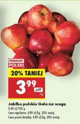 Biedronka Jabłko polskie Gala na wage oferta