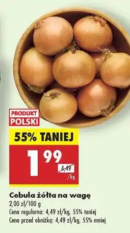 Biedronka Cebula żółta na wage oferta