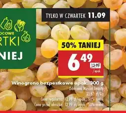 Biedronka Winogrono bezpestkowe opak. 300 g oferta