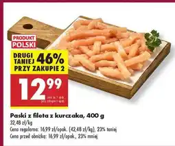 Biedronka Paski z fileta z kurczaka 400 g oferta