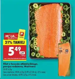 Biedronka Filet z łososia atlantyckiego porcja rodzinna Marinero oferta