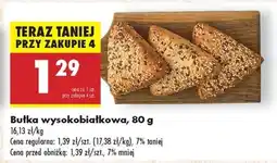 Biedronka Bułka wysokobiałkowa 80 g oferta