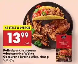 Biedronka Pulled pork szarpana wieprzowina Wolno Gotowane Kraina Mies, 400 g oferta