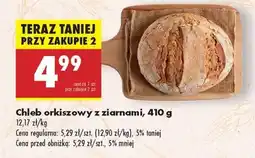 Biedronka Chleb orkiszowy z ziarnami, 410 g oferta