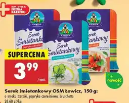 Biedronka Serek śmietankowy OSM Łowicz, 150 g oferta