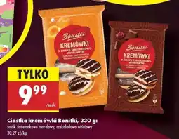 Biedronka Ciastka kremówki Bonitki, 330 g oferta