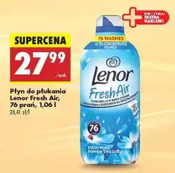 Biedronka Płyn do płukania Lenor Fresh Air, 76 prań, 1,06 l oferta