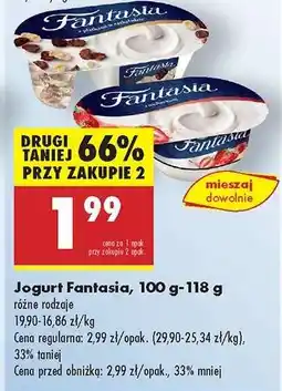 Biedronka Jogurt Fantasia, 100 g-118 g oferta