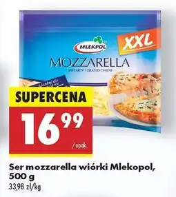 Biedronka Ser mozzarella wiórki Mlekopol, 500 g oferta