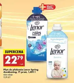 Biedronka Płyn do płukania Lenor Spring Awakening, 71 prań, 1,491 l oferta