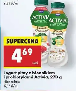 Biedronka Jogurt pitny z błonnikiem i probiotykami Activia, 270 g oferta