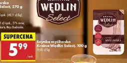Biedronka Szynka myśliwska Kraina Wędlin Select, 100 g oferta