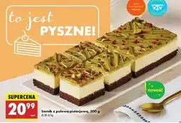 Biedronka Sernik z polewą pistacjową, 500 g oferta