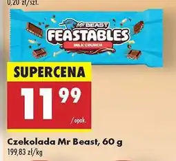 Biedronka Czekolada Mr Beast, 60 g oferta