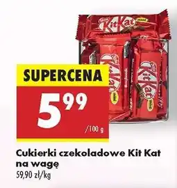 Biedronka Cukierki czekoladowe Kit Kat na wagę oferta