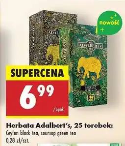 Biedronka Herbata Adalbert's, 25 torebek oferta