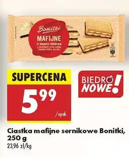 Biedronka Ciastka mafijne sernikowe Bonitki, 250 g oferta