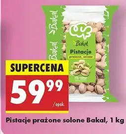 Biedronka Pistacje prażone solone Bakal, 1 kg oferta