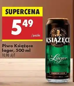 Biedronka Piwo Książęce lager, 500 ml oferta