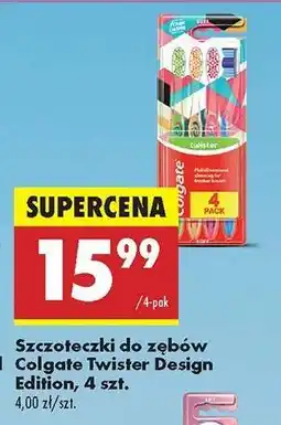 Biedronka Szczoteczki do zębów Colgate Twister Design Edition, 4 szt oferta
