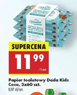 Biedronka Papier toaletowy Dada Kids Coco, 3x60 szt oferta