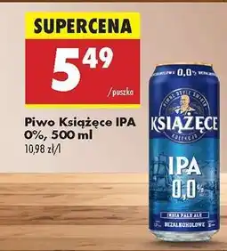 Biedronka Piwo Książęce IPA 0%, 500 ml oferta