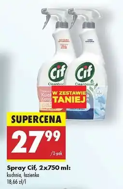 Biedronka Spray Cif, 2x750 ml oferta