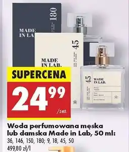 Biedronka Woda perfumowana męska lub damska Made in Lab, 50 ml oferta