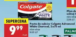 Biedronka Pasta do zębów Colgate Advanced White Charcoal 2x75 ml oferta