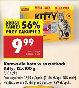 Biedronka Karma dla kota w saszetkach Kitty 12x100 g oferta