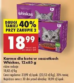 Biedronka Whiskas, 12x85 g oferta