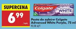 Biedronka Pasta do zębów Colgate Advanced White Purple, 75 ml oferta