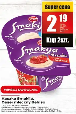 Supeco Kaszka Smakija, deser mleczny Belriso Zott oferta