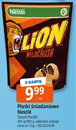 E.Leclerc Płatki śniadaniowe Lion Wildcrush Nestle oferta