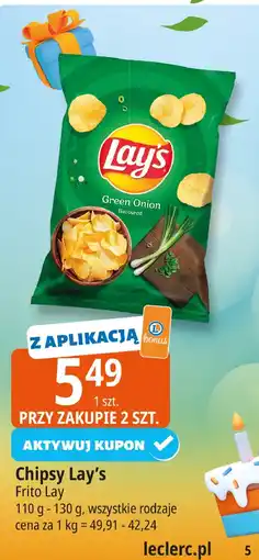 E.Leclerc Chipsy Lay's Frito Lay oferta