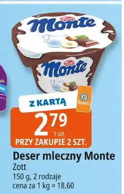 E.Leclerc Deser mleczny Monte Zott oferta