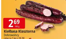 E.Leclerc Kiełbasa klasztorna Dobrowolscy oferta
