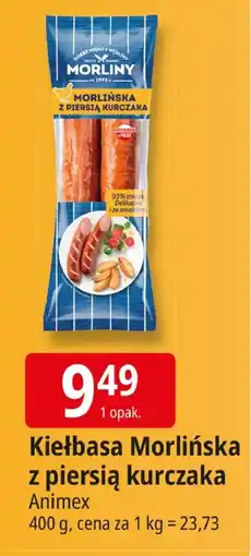 E.Leclerc Kiełbasa Morlińska z piersią kurczaka Animex oferta