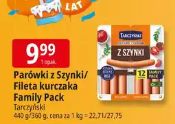 E.Leclerc Parówki z szynki/filet kurczaka Family Pack Tarczyński oferta