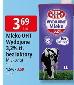 E.Leclerc Mleko UHT wydojone 3,2% bez laktozy Mlekovita oferta